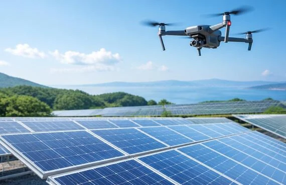 「ドローンによる点検で、安心安全な太陽光発電システムを実現！」