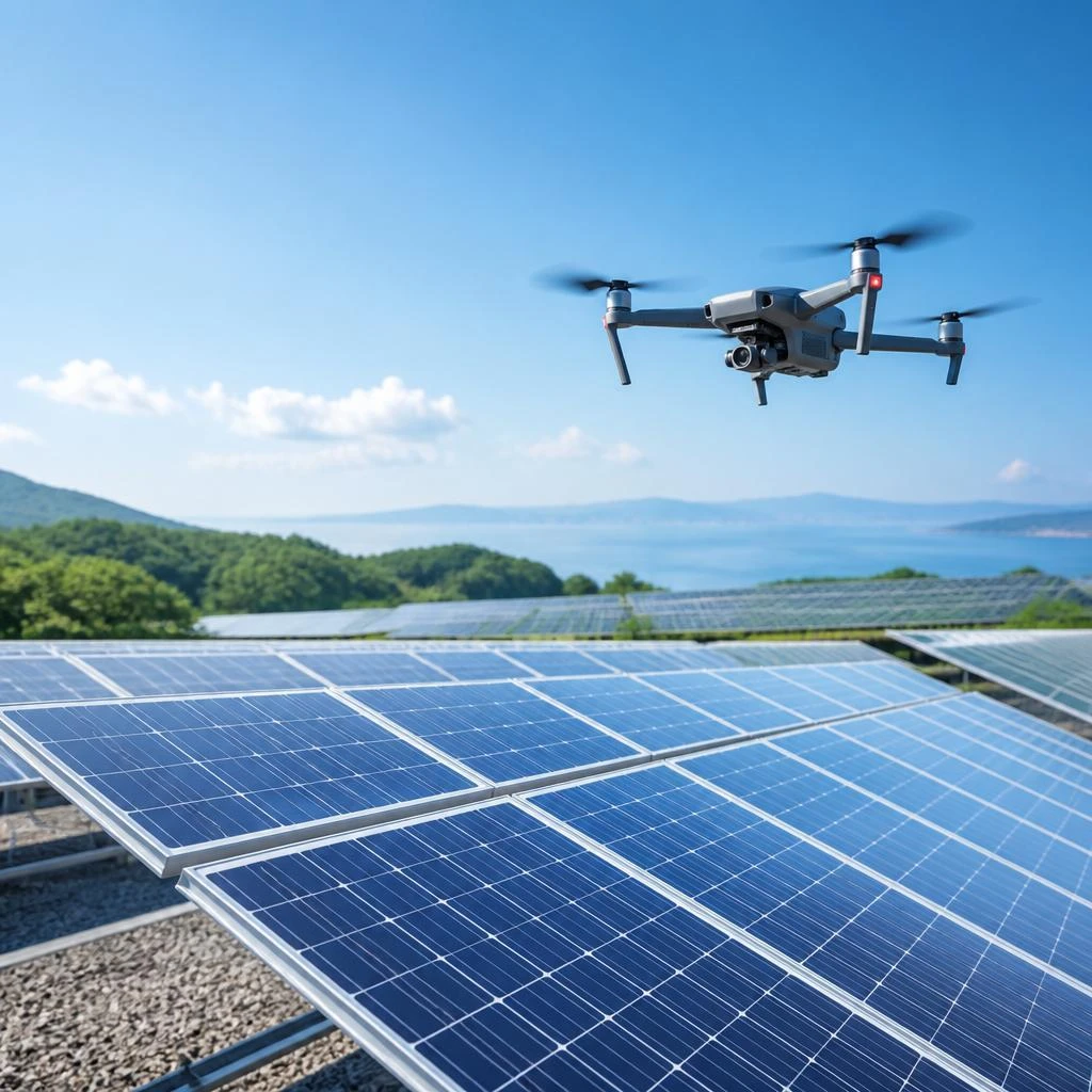 「ドローンによる点検で、安心安全な太陽光発電システムを実現！」