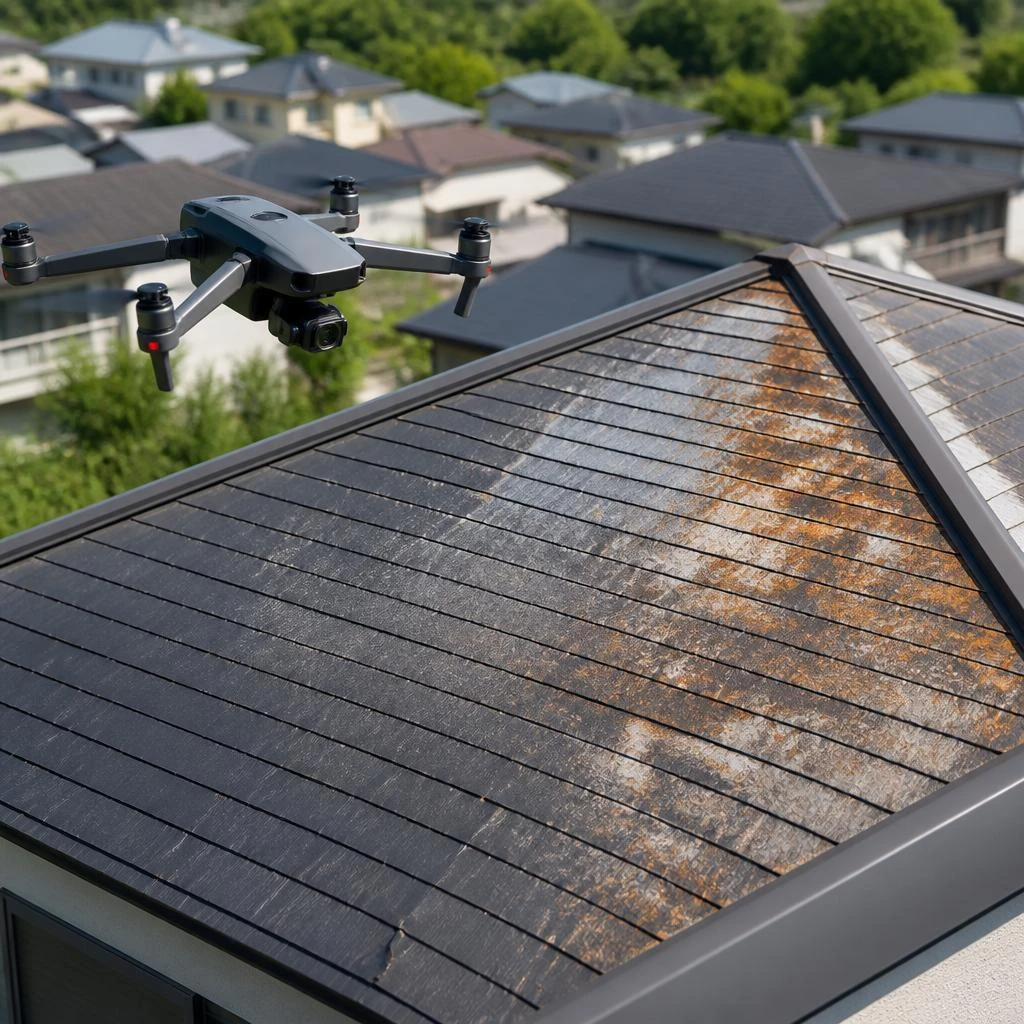 ドローンで屋根調査！遮熱塗料の必要性を見極める時代が来た。